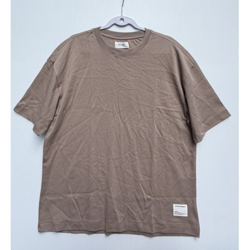 Public Supply NYC‎ Mens Shirt Small Greige Oversized Short Sleeve T-Shirt New